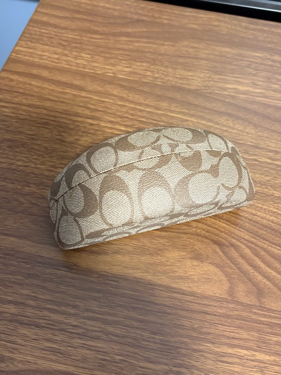 Coach Accessories - Coach Tan Signature Monogram Sunglasses Case